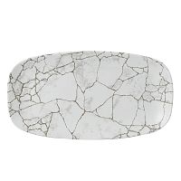 Блюдо прямоугольное CHEFS 35,5х18,9см, без борта, цвет Kintsugi Agate Grey, Studio Prints KTAGXO141