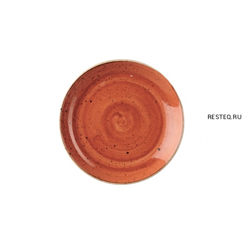 Тарелка мелкая 16,5см, без борта, Stonecast, цвет Spiced Orange SSOSEVP61