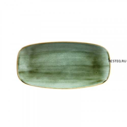 Блюдо прямоугольное CHEFS 29,8х15,3см, без борта, Stonecast, цвет Samphire Green SSGSXO111