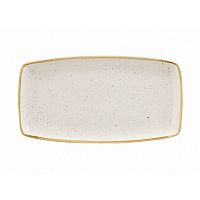 Блюдо сервировочное 35х18,5см, без борта, Stonecast, цвет Barley White SWHSOP141