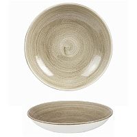 Тарелка глубокая 24,8см 1,13л, без борта, Stonecast Patina, цвет Antique Taupe PAATEVB91