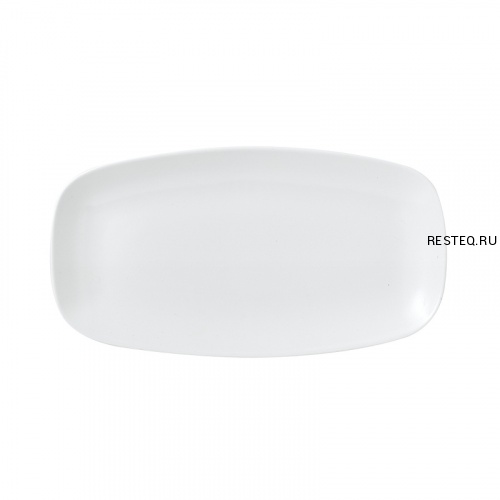 Блюдо прямоугольное CHEFS 35,5х18,9см, без борта, Vellum, цвет White полуматовый WHVMXO141