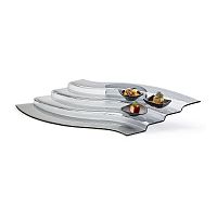 Этажерка сервировочная 4-ярусная Serveware 50х34см, стекло, цвет прозрачный GLS022