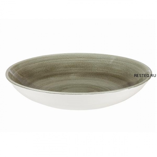 Тарелка глубокая 18,2см 0,426л, без борта, Stonecast Patina, цвет Burnished Green PABGEVB71