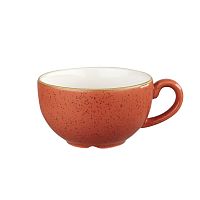 Чашка Cappuccino 340мл Stonecast, цвет Spiced Orange SSOSCB281