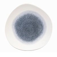Тарелка мелкая "Волна" 26,4см, без борта, цвет Raku Topaz Blue, Studio Prints RKTBOG101