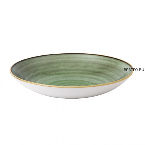 Тарелка глубокая 31см 2,4л, без борта, Stonecast, цвет Samphire Green SSGSPLC21