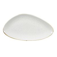 Блюдо треугольное CHEFS 35,5х18,8см, без борта, Stonecast, цвет Barley White SWHSTC351
