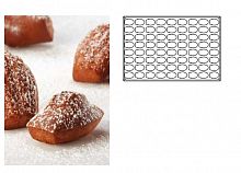 Форма силик. д/зам. и вып. "PAVOFLEX  Mini Madeleine " 52 x 33 x h 15 mm, 15мл, 72ячейки PX305