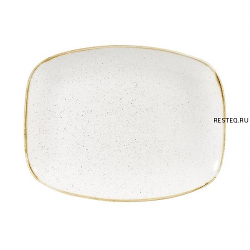 Блюдо прямоугольное CHEFS 35,5х24,5см, без борта, Stonecast, цвет Barley White SWHSXP141