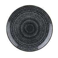 Тарелка мелкая 26см, без борта, цвет Charcoal Black, Studio Prints SPCBEV101