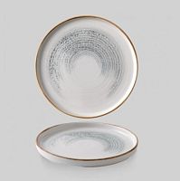 Тарелка мелкая CHEFS 21см, с бортом, цвет Jasper Grey, Studio Prints Homespun Accents HAJGWP211