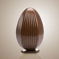 Форма д/шок. 3D "Яйцо фигурное с подставкой" d120мм h185мм, 2 ячейки, 300гр, пластик 20U3D03