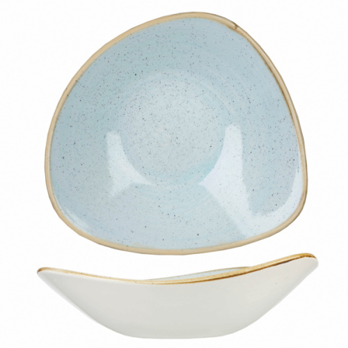 Салатник треугольный 0,60л d23,5см, без борта, Stonecast, цвет Duck Egg Blue SDESTRB91 Салатник треугольный 0,60л d23,5см, без борта, Stonecast, цвет Duck Egg Blue SDESTRB91