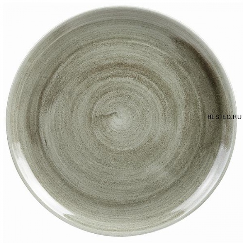 Тарелка мелкая 21,7см, без борта, Stonecast Patina, цвет Burnished Green PABGEVP81