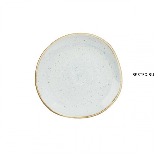 Тарелка мелкая "Волна" 18,6см, без борта, Stonecast, цвет Duck Egg Blue SDESOG71