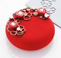 Форма силиконовая PAVODECOR для декора. "Сердца 1" 137х76х2мм, 5,8мл, 3 ячейки PR007