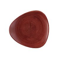 Тарелка мелкая треугольная 22,9см, без борта, Stonecast Patina, цвет Rust Red PARETR91