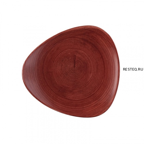 Тарелка мелкая треугольная 22,9см, без борта, Stonecast Patina, цвет Rust Red PARETR91