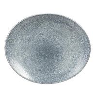 Блюдо овальное 27х22,9см, без борта, цвет Raku Topaz Blue, Studio Prints RKTBOP581