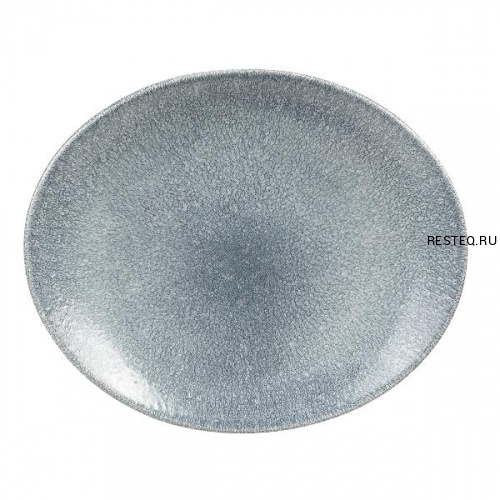 Блюдо овальное 27х22,9см, без борта, цвет Raku Topaz Blue, Studio Prints RKTBOP581