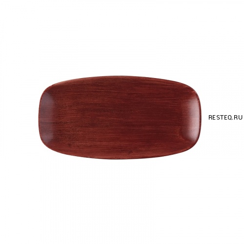 Блюдо прямоугольное CHEFS 29,8х15,3см, без борта, Stonecast Patina, цвет Rust Red PAREXO111