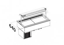 Ванна встраиваемая холодильная с витриной APACH CHEF LINE LWRSI4VD