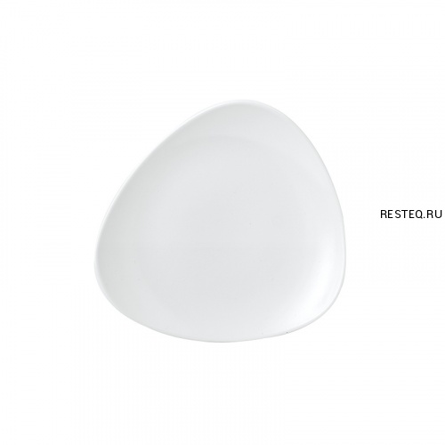 Тарелка мелкая треугольная 19,2см, без борта, Vellum, цвет White полуматовый WHVMTR71