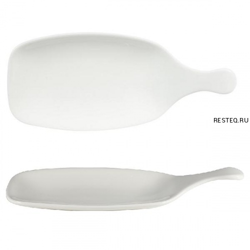 Блюдо сервировочное 28,4см, без борта, с ручкой, Bit on the Side, цвет White WHPDLH1