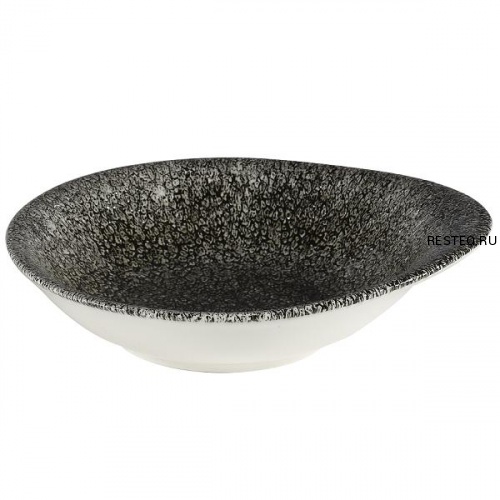 Салатник 0,17л 16х14,5см, без борта, цвет Raku Quartz Black, Studio Prints RKBQID61