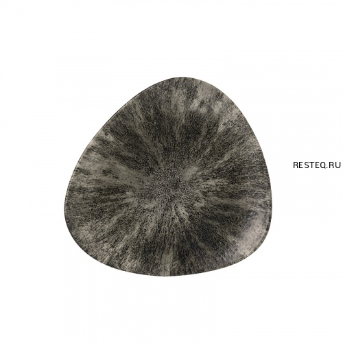 Тарелка мелкая треугольная 19,2см, без борта, цвет Stone Quartz Black, Studio Prints STQBTR71