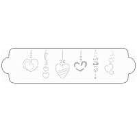 Трафарет для декорирования 34х9см, пластик 40-W169