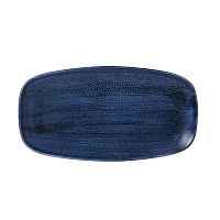 Блюдо прямоугольное CHEFS 35,5х18,9см, без борта, Stonecast Plume, цвет Ultramarine PLULXO141
