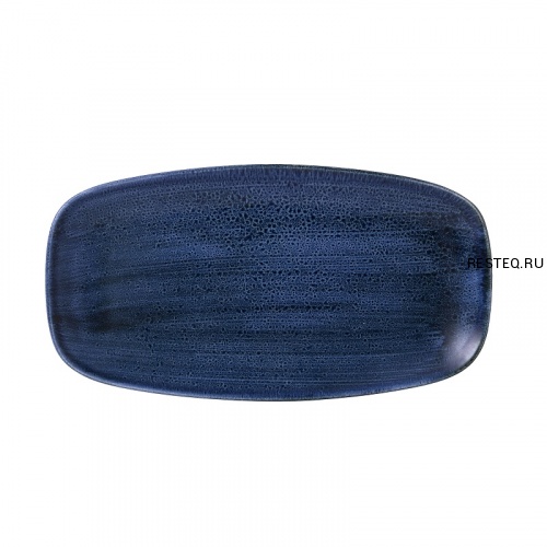 Блюдо прямоугольное CHEFS 35,5х18,9см, без борта, Stonecast Plume, цвет Ultramarine PLULXO141