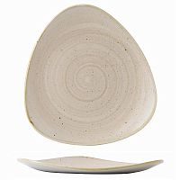 Тарелка мелкая треугольная 22,9см, без борта, Stonecast, цвет Nutmeg Cream SNMSTR91