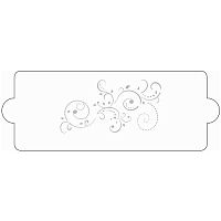 Трафарет для декорирования 34,7х12,7см, пластик 40-W098