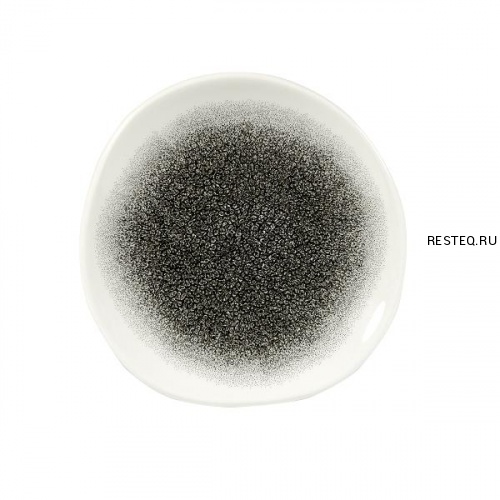 Тарелка мелкая "Волна" 18,6см, без борта, цвет Raku Quartz Black, Studio Prints RKBQOG71