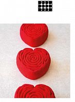 Форма силиконовая PAVOFLEX для пирож. 3D "Je T'aime"  80x80xh33 mm, 12 ячеек PX4390S
