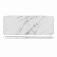 Блюдо сервировочное прямоугольное 37,6х14см, Textured Prints, цвет Marble Grey MGYRST1