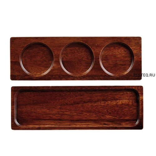 Блюдо деревянное 27х9см, двухстороннее, Buffet Wood ZCAWSWBD1