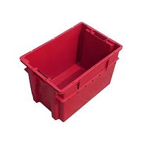 Ящик мясной №4 600х400х400мм, объем 80л, п/э, цвет синий Mk4 600.400.400-00.60