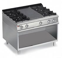 Плита со сплошной поверхностью газовая 900 серии APACH CHEF LINE LRSTG129R4OS