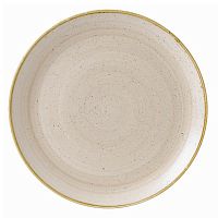 Тарелка мелкая 32,4см, без борта, Stonecast, цвет Nutmeg Cream SNMSEV121