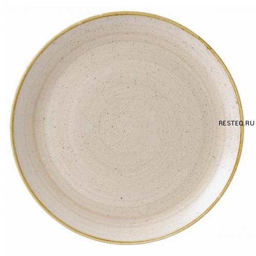 Тарелка мелкая 32,4см, без борта, Stonecast, цвет Nutmeg Cream SNMSEV121