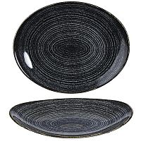 Тарелка глубокая овальная 27х22,9см, цвет Charcoal Black, Studio Prints SPCBOP581