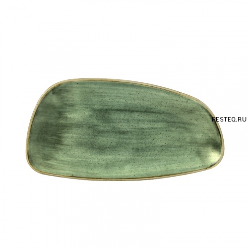 Блюдо сервировочное CHEFS GEO 30х15,5см, без борта, Stonecast, цвет Samphire Green SSGSGE301