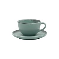 Пара чайная FLAT Shape PACIFICO (чашка 200мл и блюдце 14см) Oxford 136497, AO04-1C07