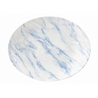 Блюдо овальное 31,7х25,5см, без борта, Textured Prints, цвет Marble Blue MBLOP121