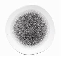 Тарелка мелкая "Волна" 26,4см, без борта, цвет Raku Quartz Black, Studio Prints RKBQOG101