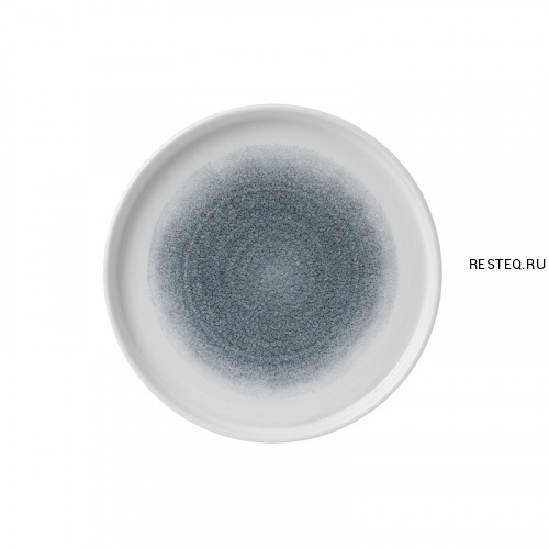 Тарелка мелкая CHEFS Walled d21см h2см, с прямым бортом, цвет Raku Topaz Blue, Studio Prints RKTBWP2